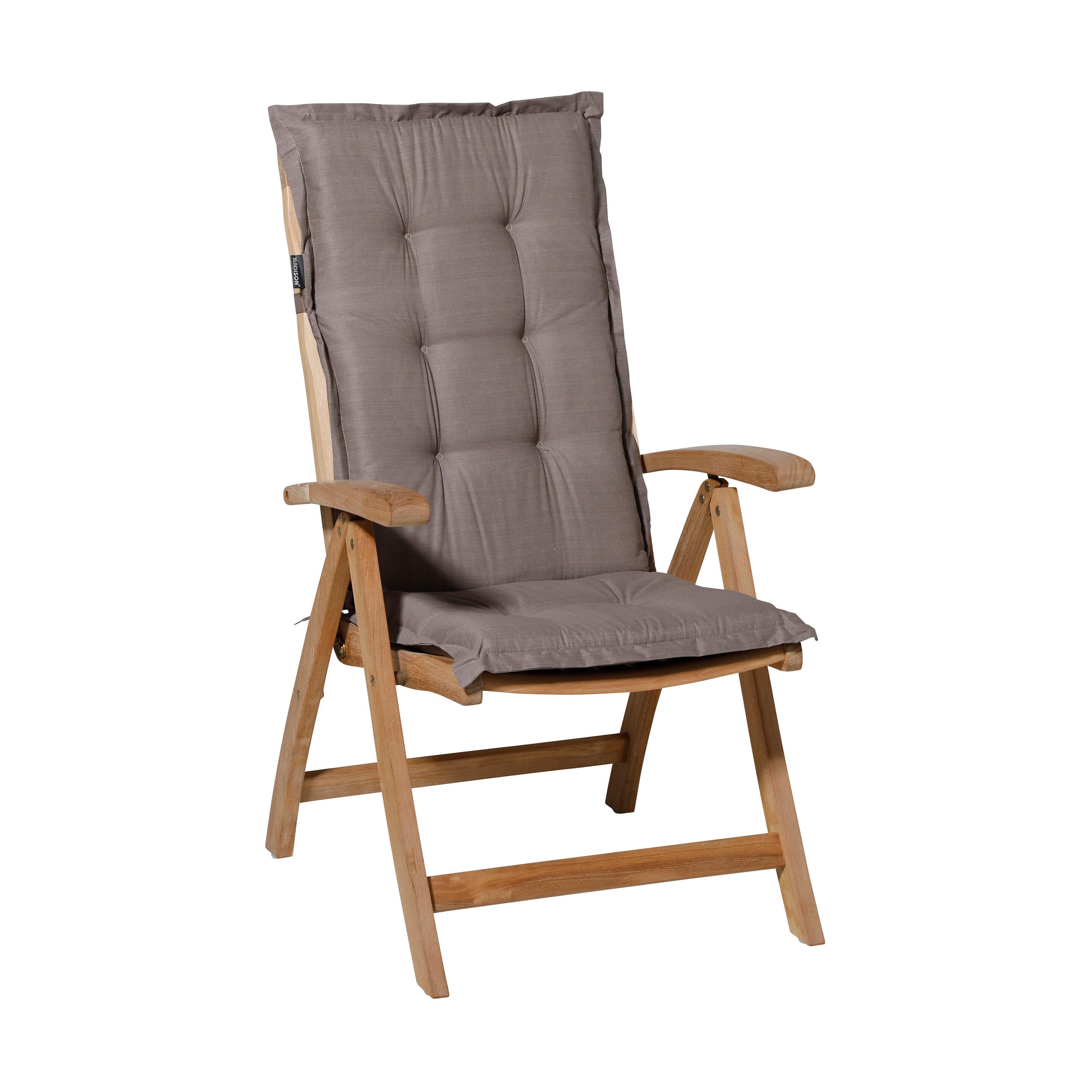 Madison Basic taupe Tuinstoelkussen - Set van 4