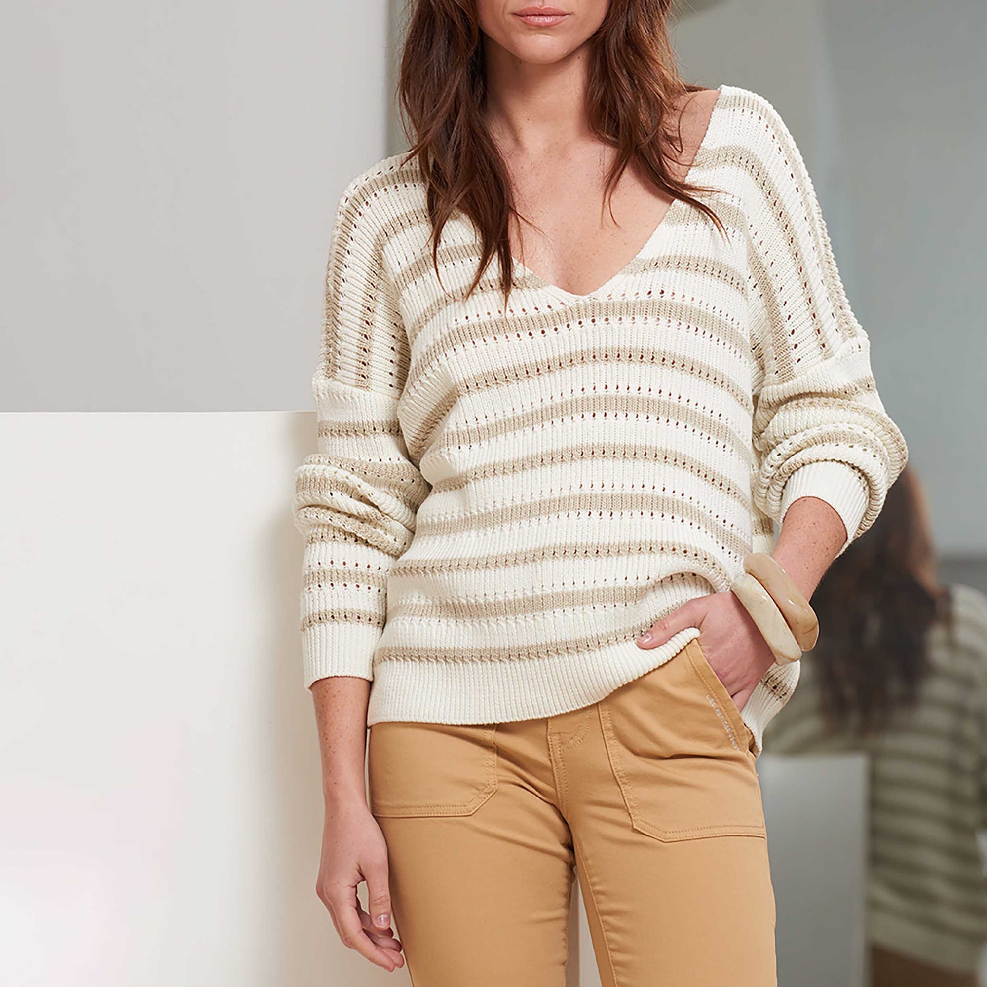 Pull Femme beige