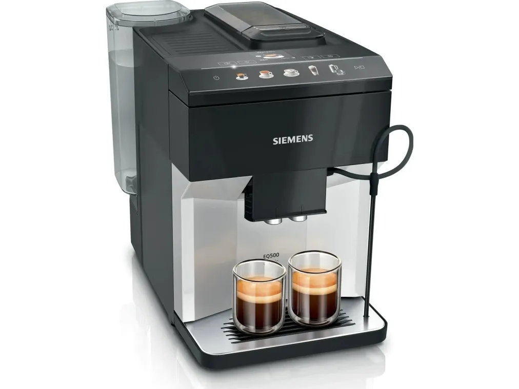 Siemens TP511D01, Espressomaskine, 1,9 L, Kaffebønner, Indbygget kværn, 1500 W, Metallic, Sølv