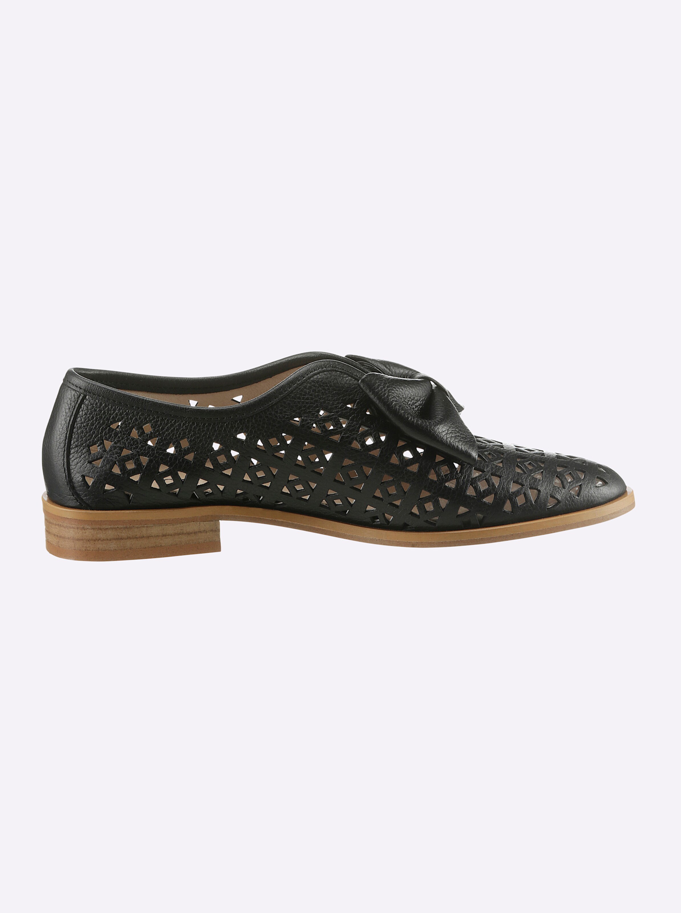 heine Slipper in schwarz