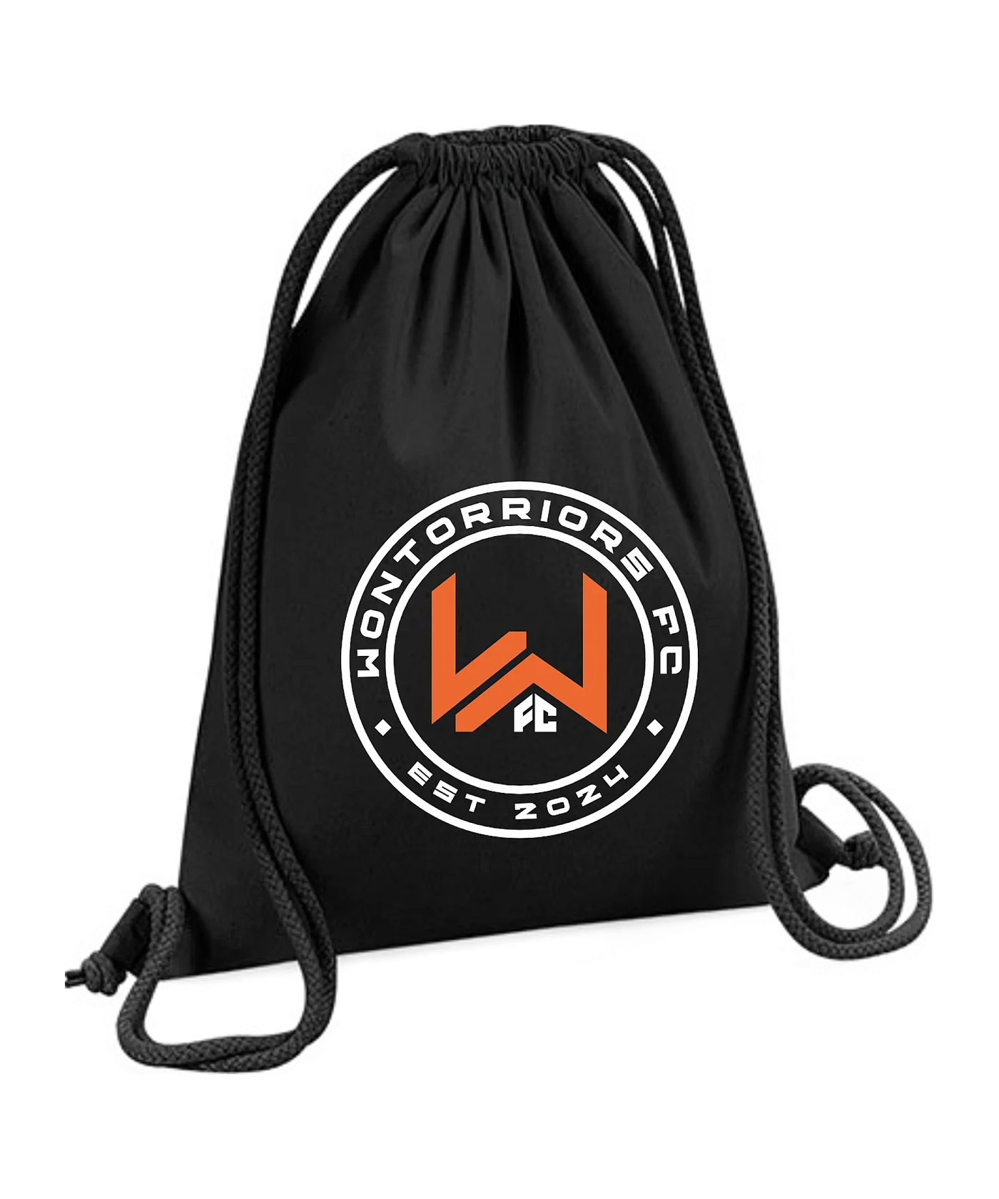 Wontorriors FC Fan Gymsack Schwarz