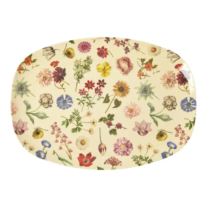 Rice Assiette rectangulaire Floral Dream | Rose