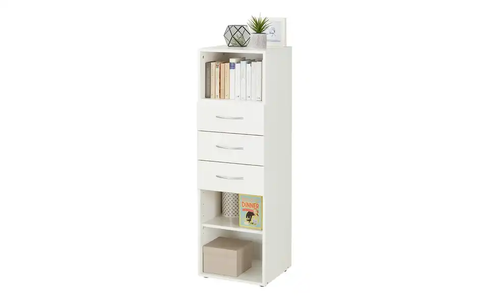 Regal Multischrank-System 40 cm 126 cm Weiß