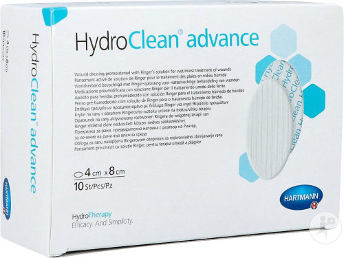 Hartmann HydroClean Advance Pansement Ovale 4x8cm 10 Pièces