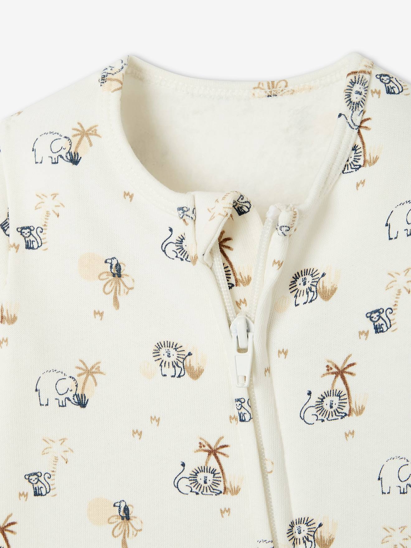 Conjunto de 2 pijamas de bebê de pelúcia azul-escuro em dois tons/multicoloridos