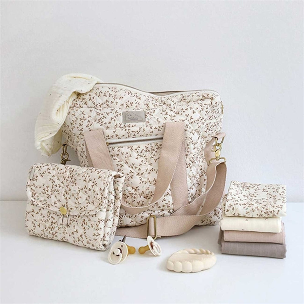Cam Cam Pusleunderlag Windflower Creme - CamCam → Luksusbaby.dk