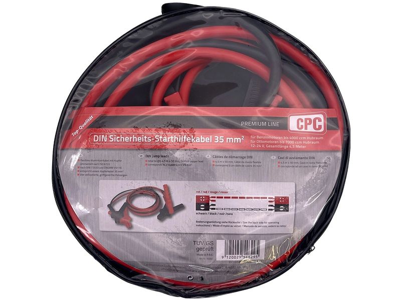 CPC Starthilfekabel 480 A, 35 mm², 4.5 m Überbrückungskabel