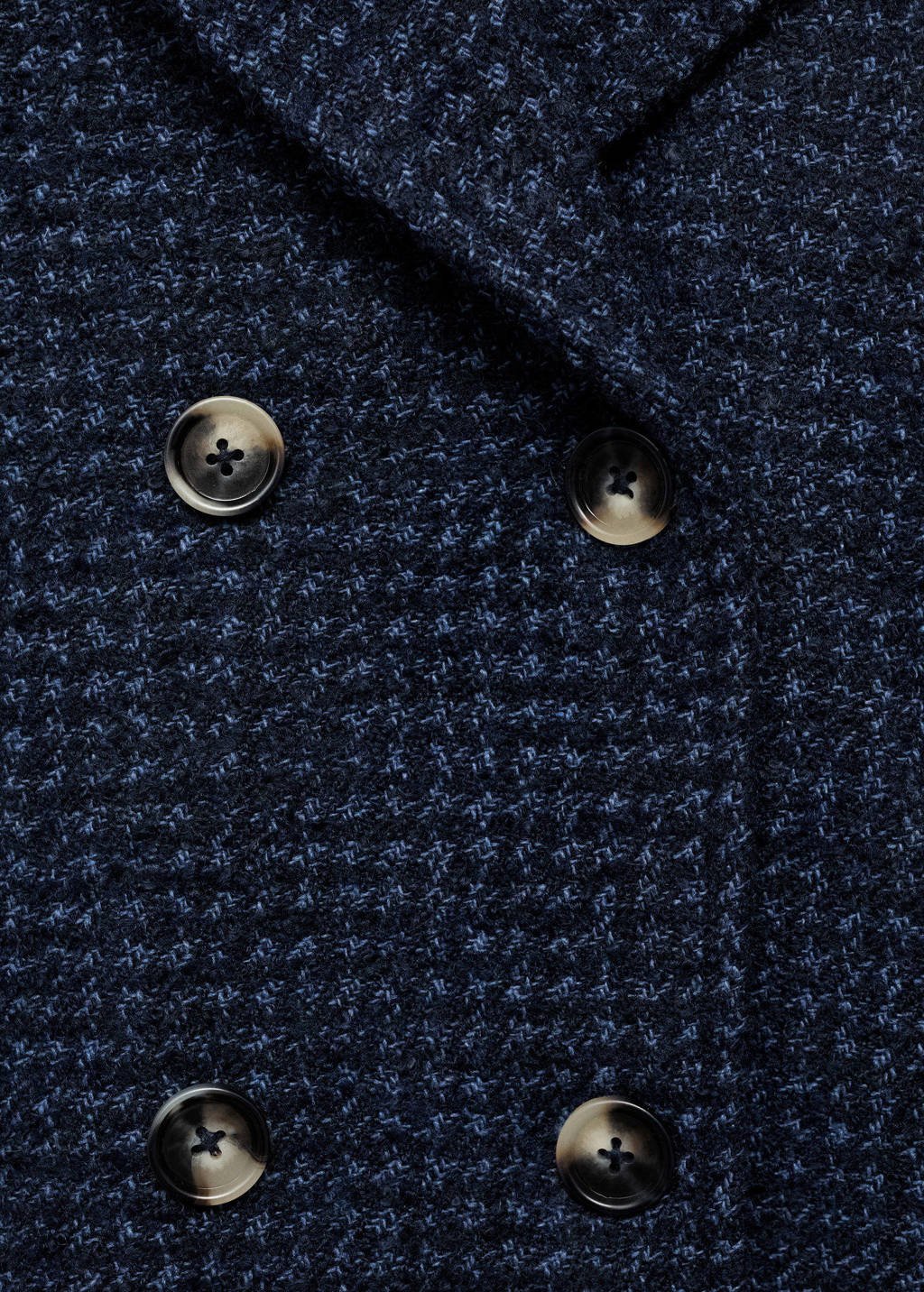 Mango Kids tweed manteljas marine