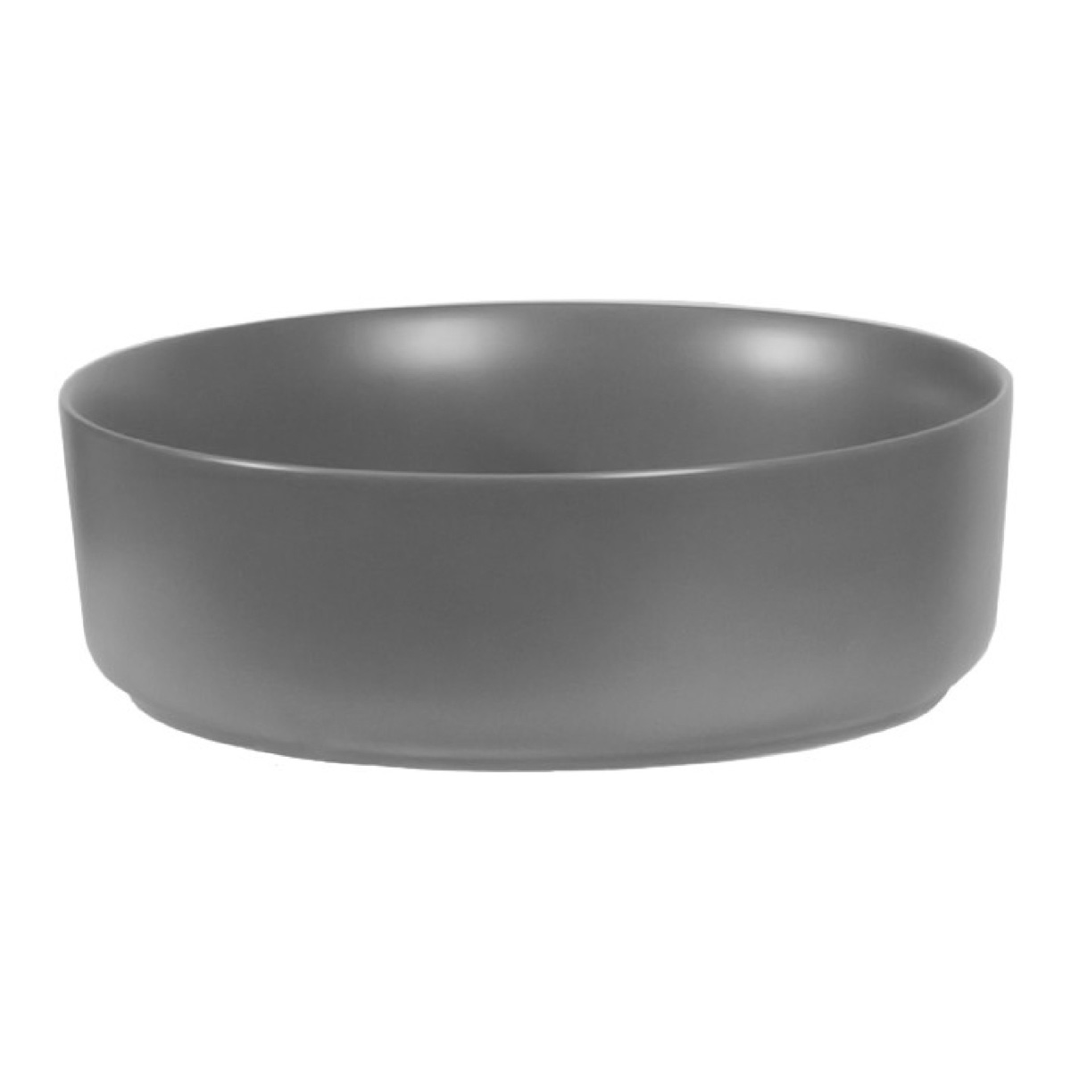 Brauer Circle waskom keramiek 36cm grijs mat
