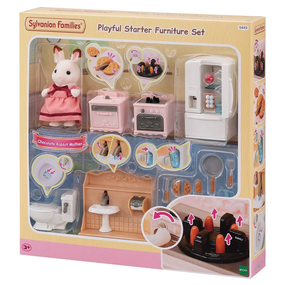 LE SET D'AMEUBLEMENT COSY COTTAGE ET MAMAN - SYLVANIAN SET BOUTIQUES