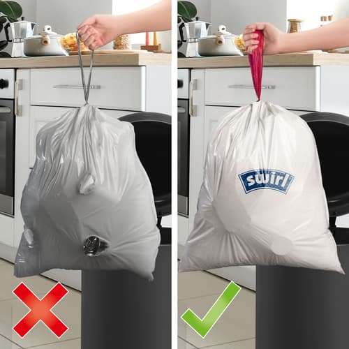 Swirl® 20 l Zugband- Müllbeutel Reißfest & Dicht