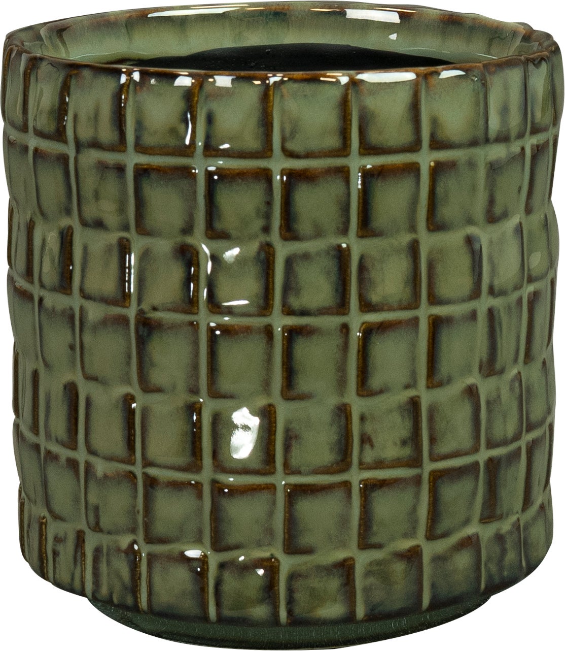 TS bloempot Stian groen D 10 H 11 cm