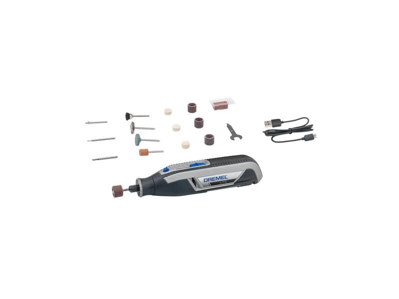 Dremel Multifunktionswerkzeug-Set Lite 7760 EU, 2 Ah, 3.6 V Kabelloses Multifunktionswerkzeug mit 15-teiligem Zubehörset