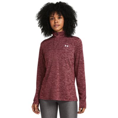 Under ArmourUA Tech 1/2 Zip Twist - rot