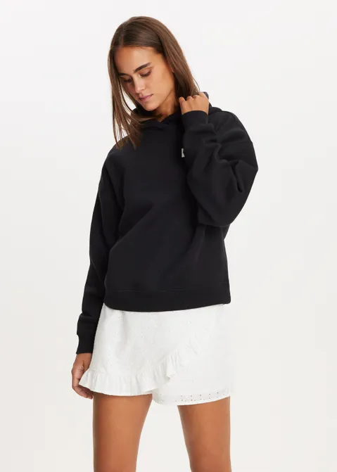 Hoodie met print tour zwart (ZWART)