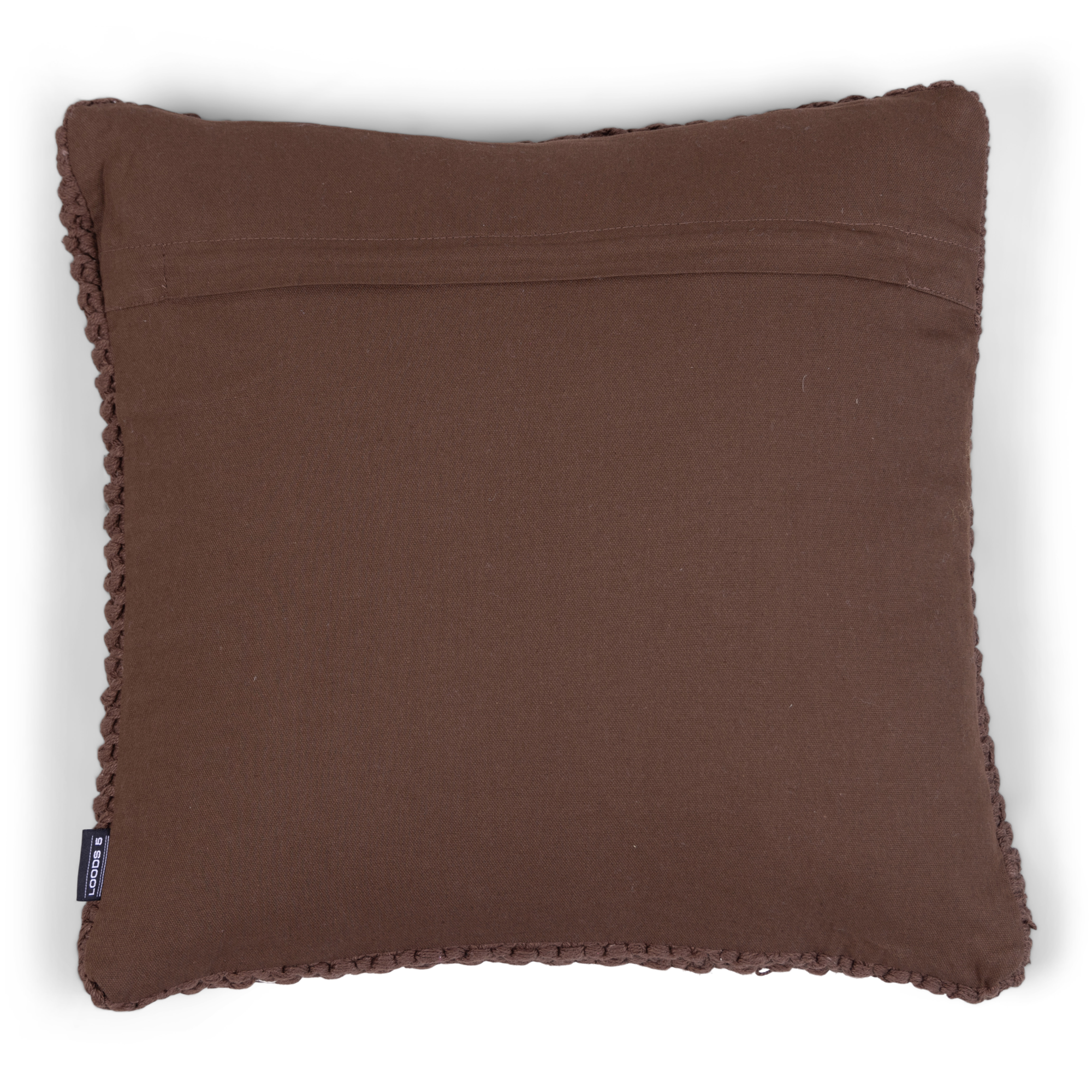 Sierkussen Kay chocolate 45x45 cm