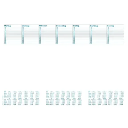 RNK Verlag Papier Notiz-Schreibtischunterlage 60 x 42 cm, 30 Blatt, 3 Stück