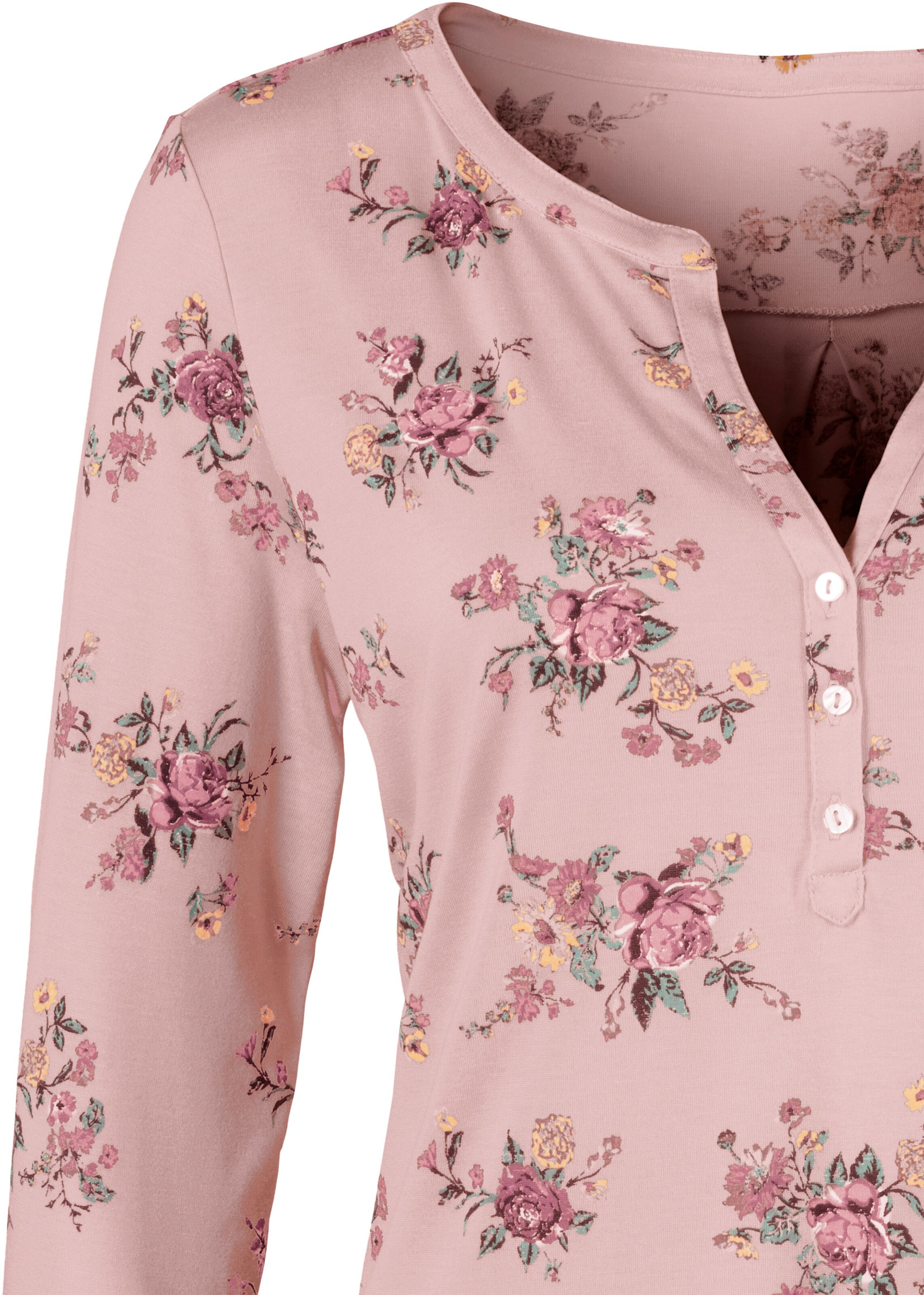 LASCANA 3/4-Arm-Shirt in rosé