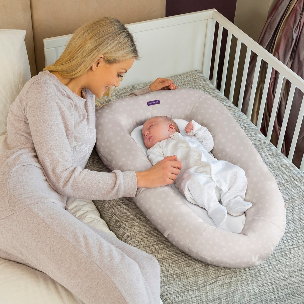 ClevaMama ClevaFoam Baby Pod Weiß/Grau