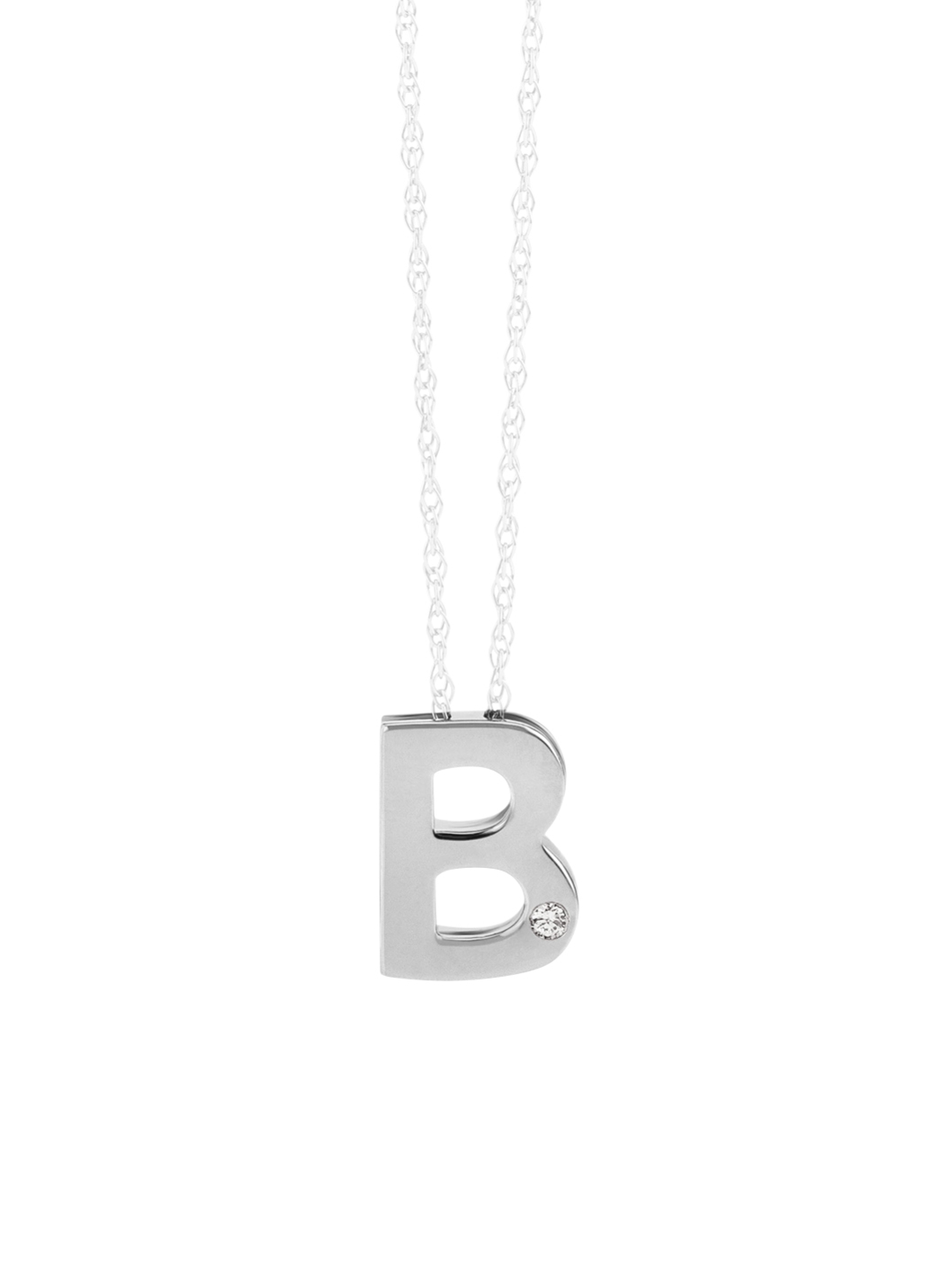 Einzigartig und elegant: Buchstaben-Anhänger aus Platin