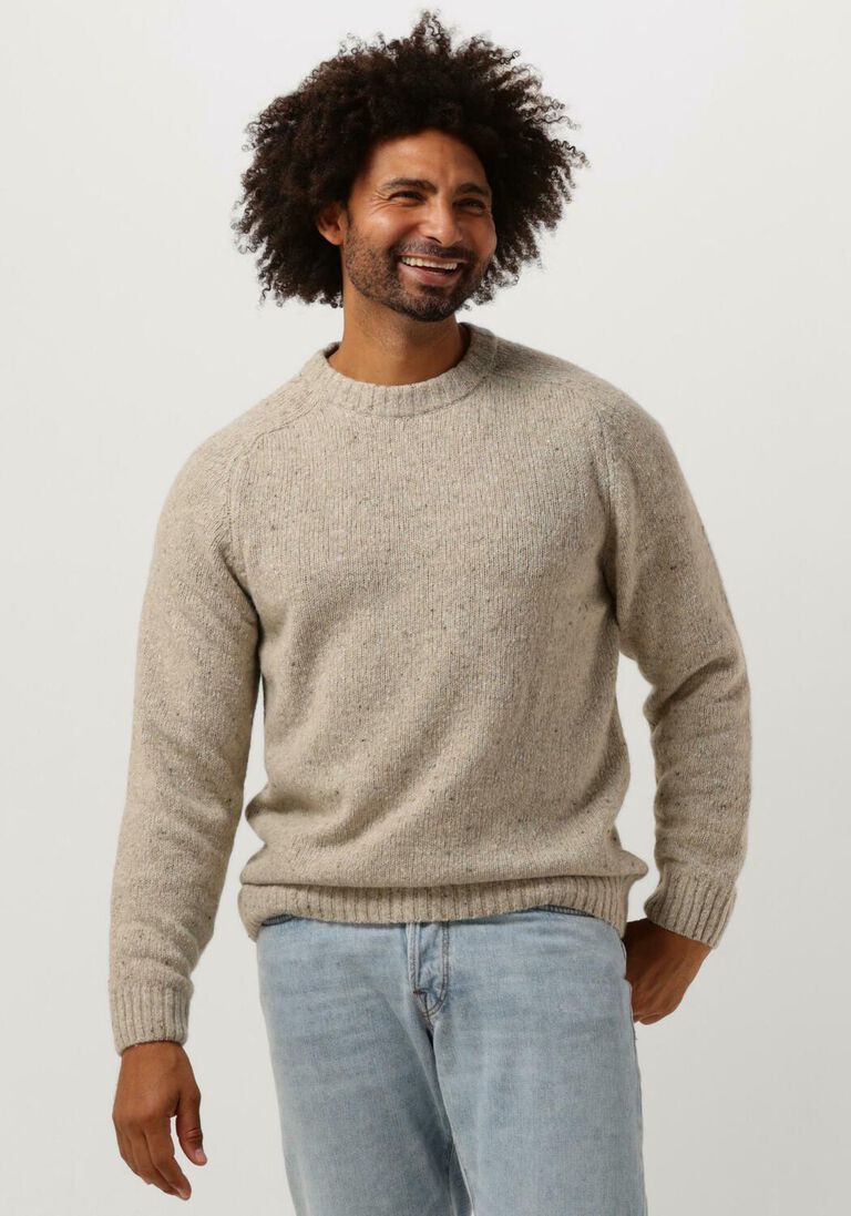 WOODBIRD zand woodbird trui wbtao raglan knit