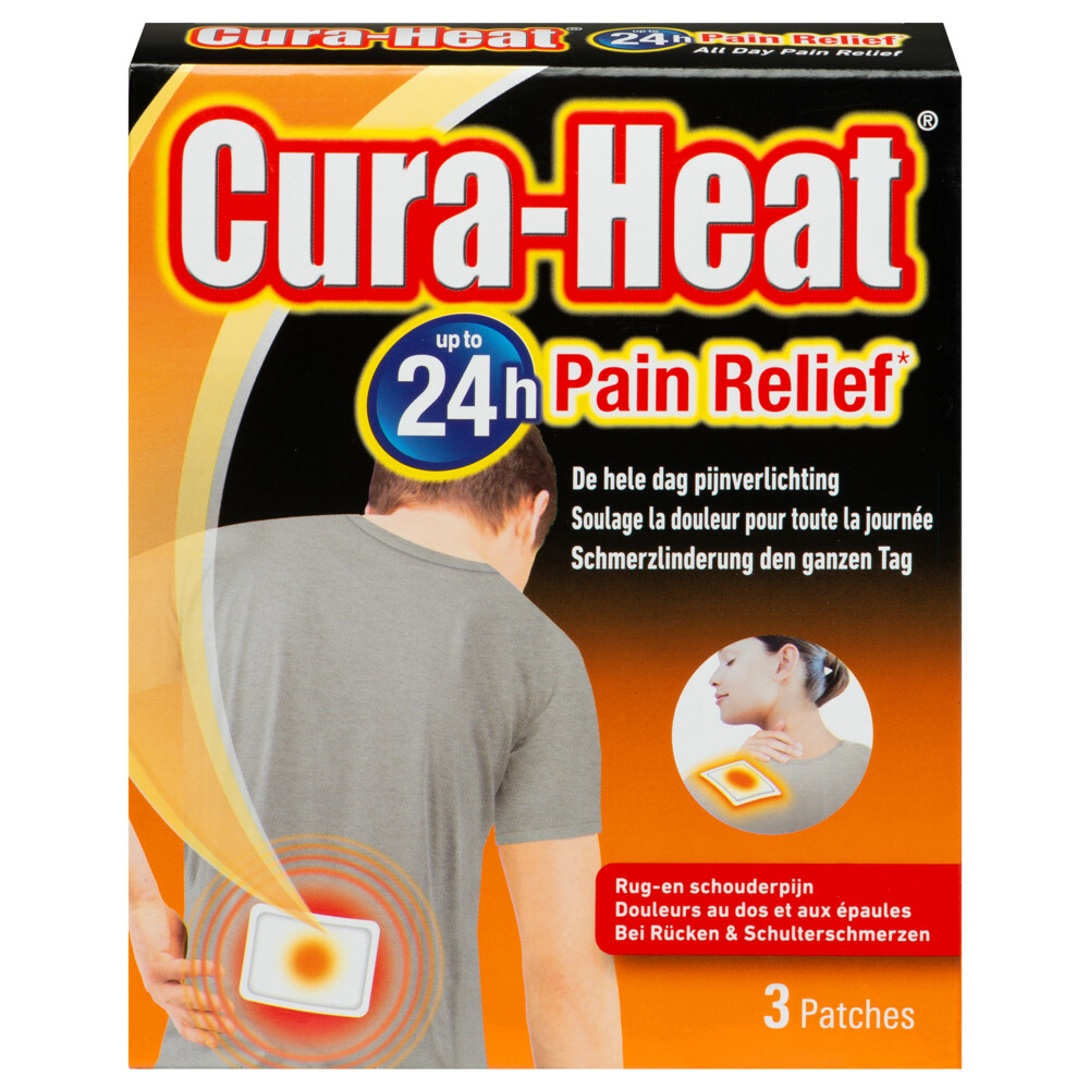Cura Heat Rug En Schouderpijn 3 stuks