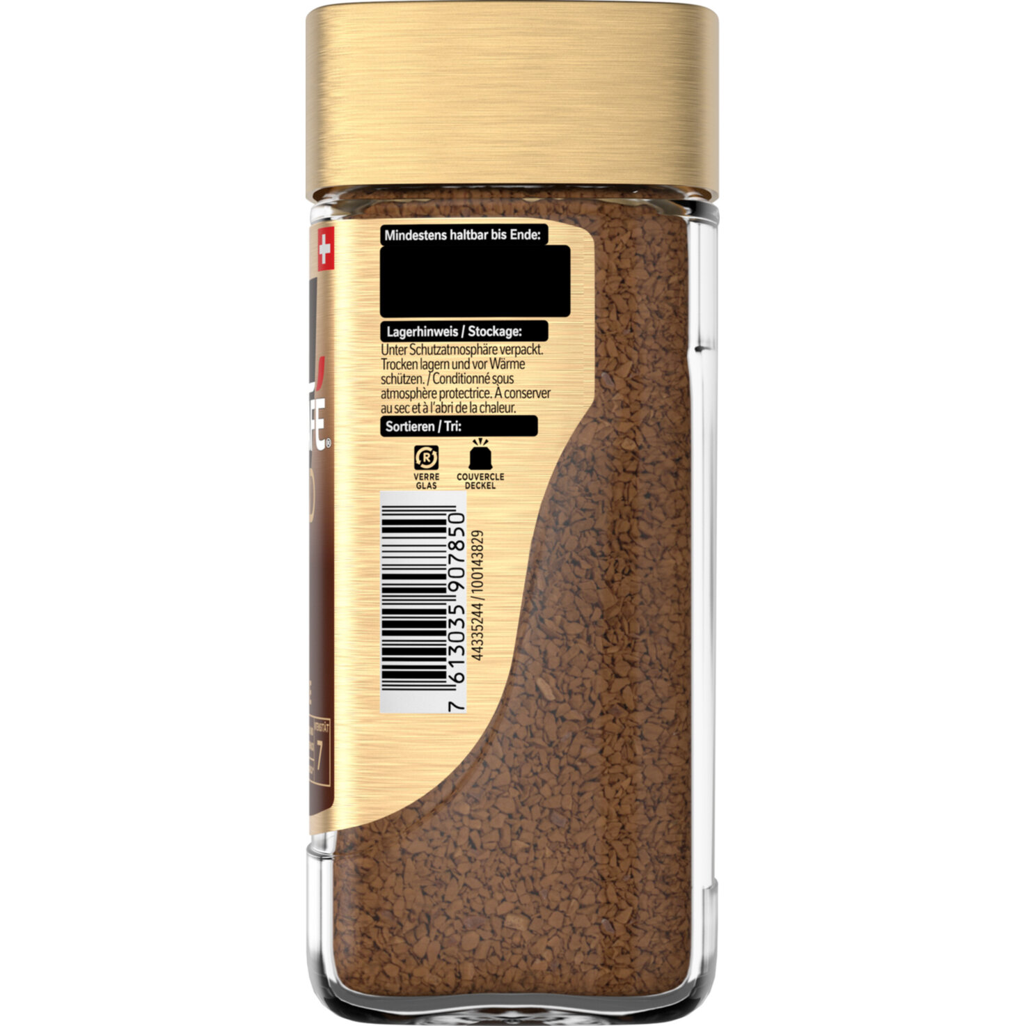 Nescafé Gold De Luxe löslicher Kaffee Glas