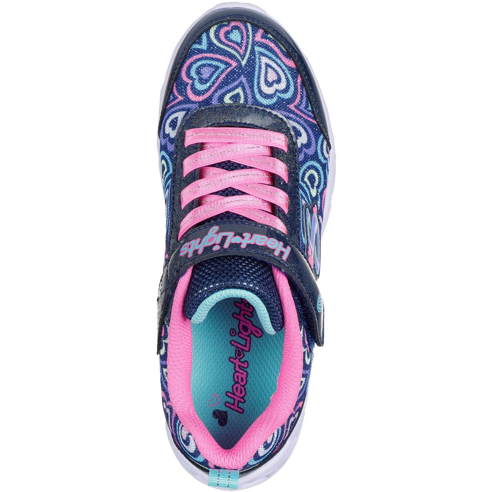 Køb Skechers Navy Heart Lights - Boogie Love