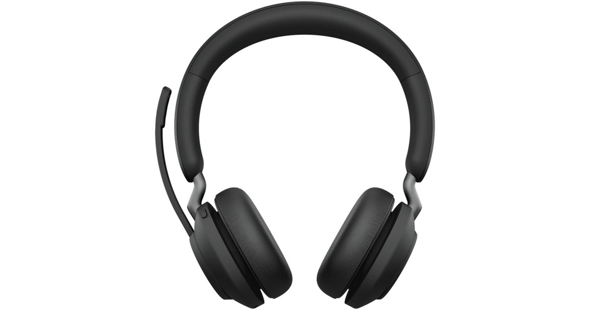JabraEvolve2 65 on-ear headset  (Zwart, UC, USB-C)