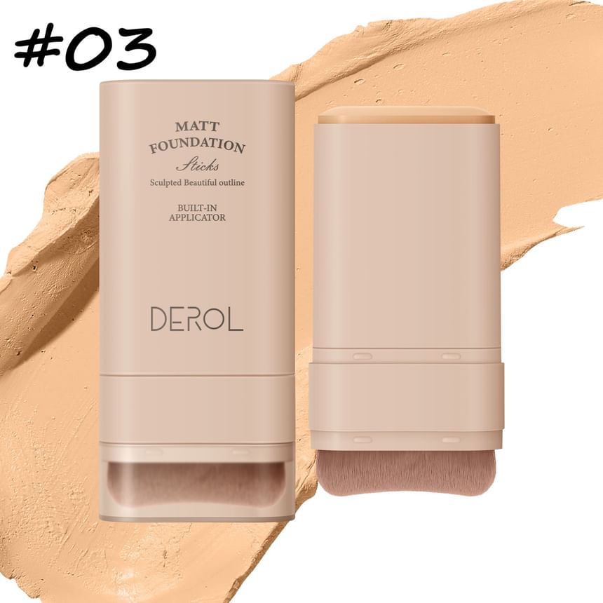 DEROL - Matte Foundation Stick - #01-#03
