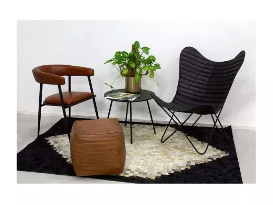 Fauteuil Butterfly en cuir