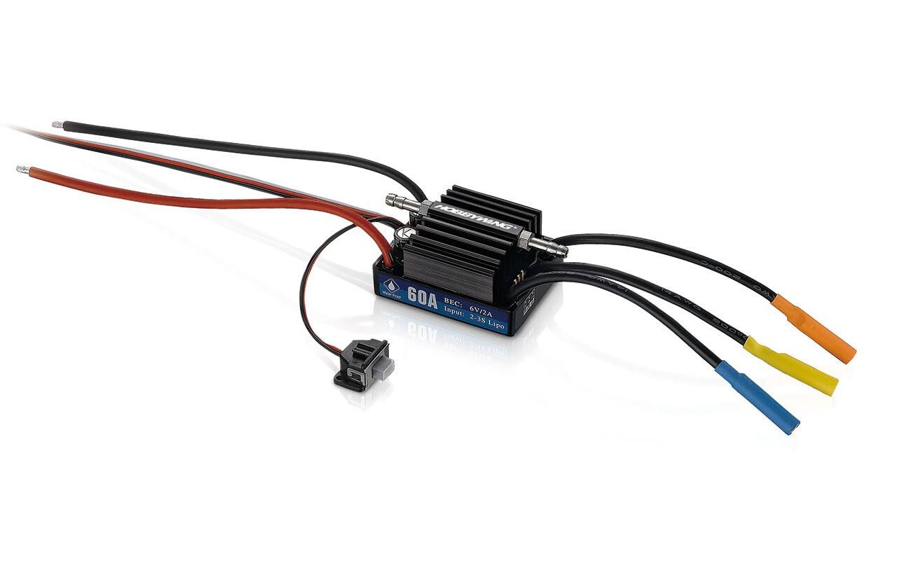 Brushless Regler Seaking V3, 60A, 2-3SBrushless ESC für Boote mit Wasserkühlung