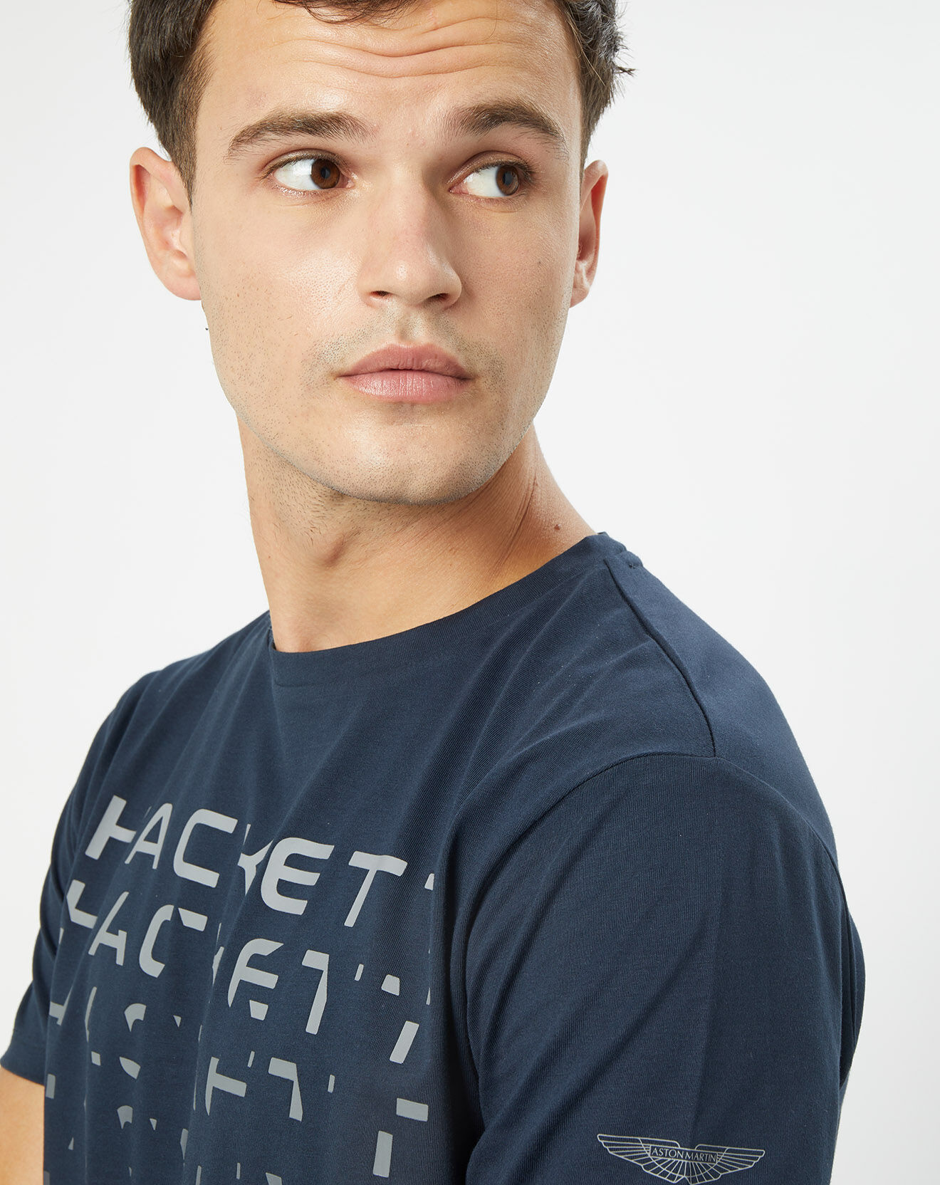 Hackett London T-Shirt Raglan Aston Martin Racing bleu marine