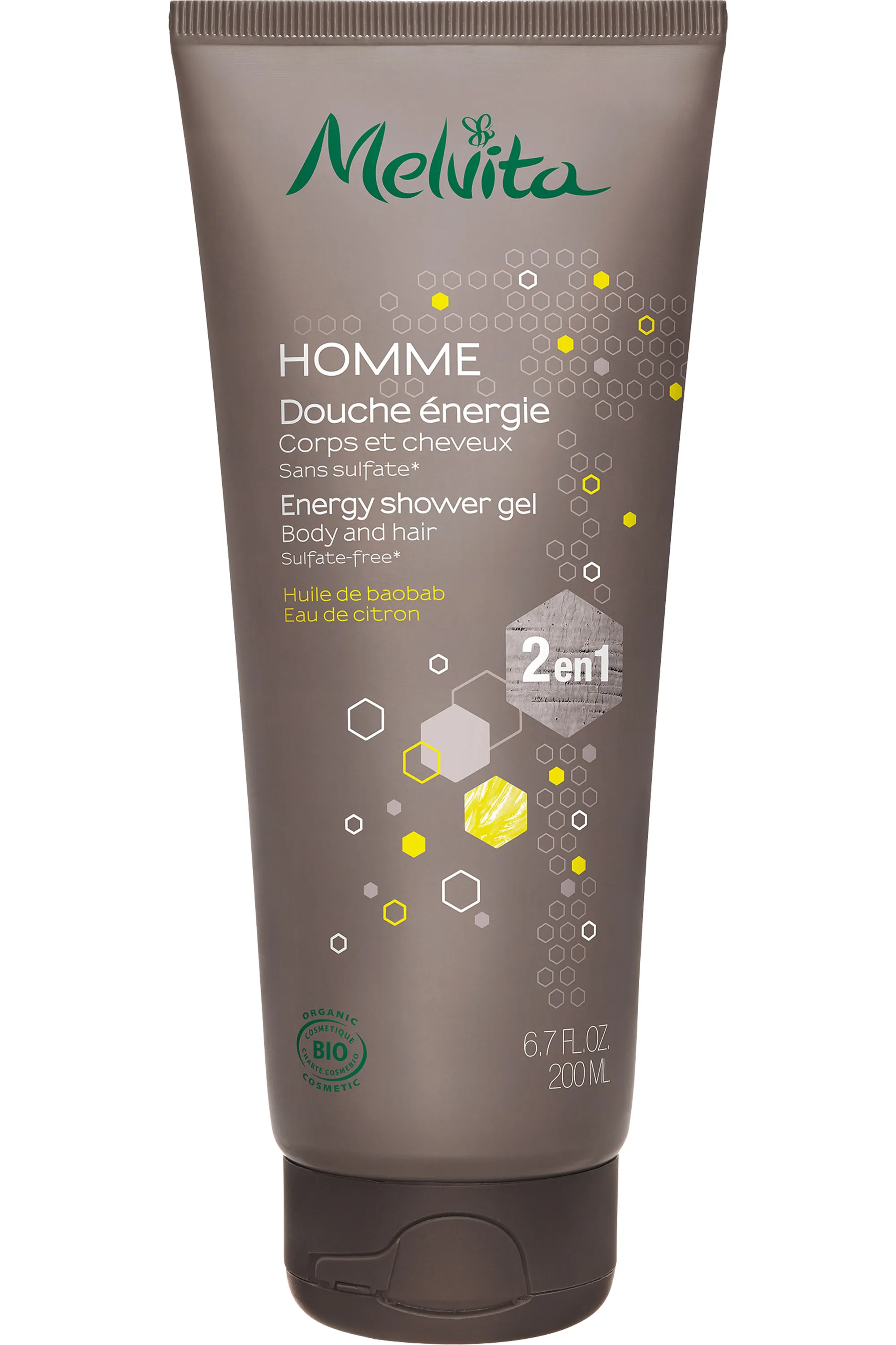 Melvita Shampoing Douche Energisante 2 en 1