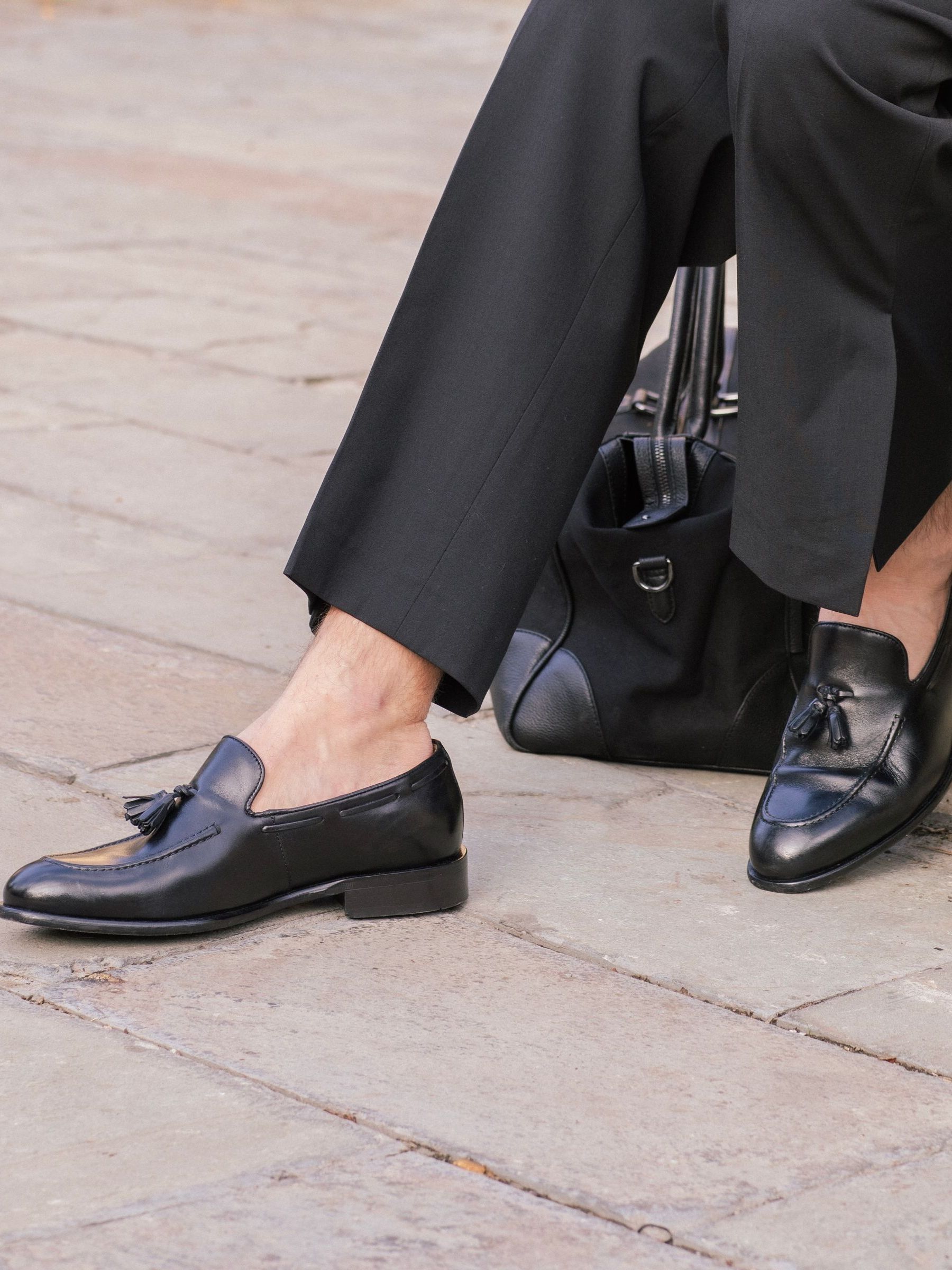 Zwart - Jones Bootmaker Devon2 Leather Loafers