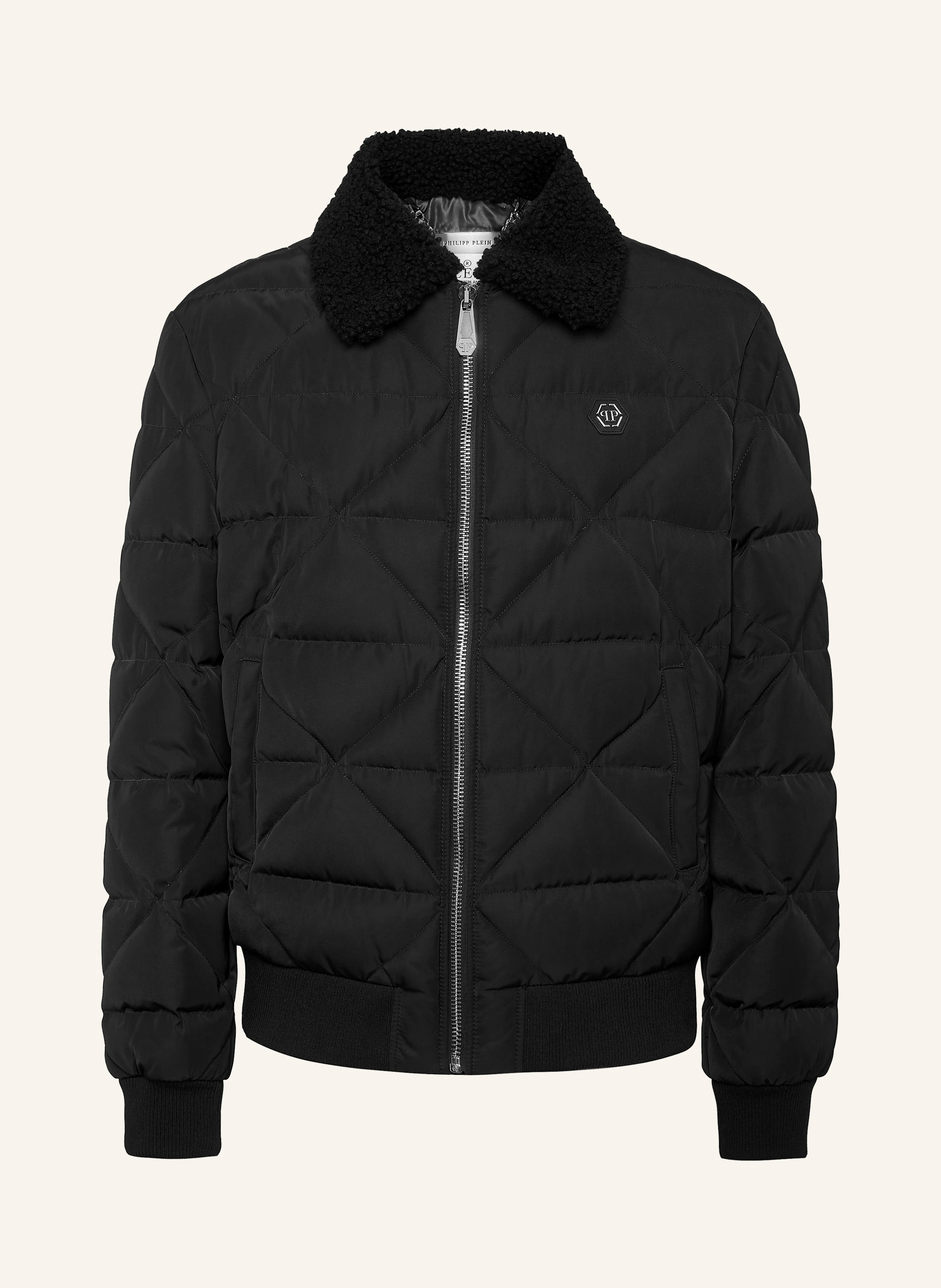 PHILIPP PLEIN Daunenjacke mit Lammfell