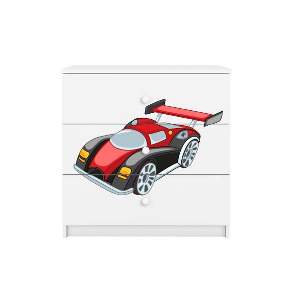 Kocot Kids Cómoda BabyDreams Racing Car White