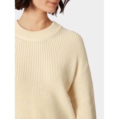 Damen-Strickpullover, Naturweiß