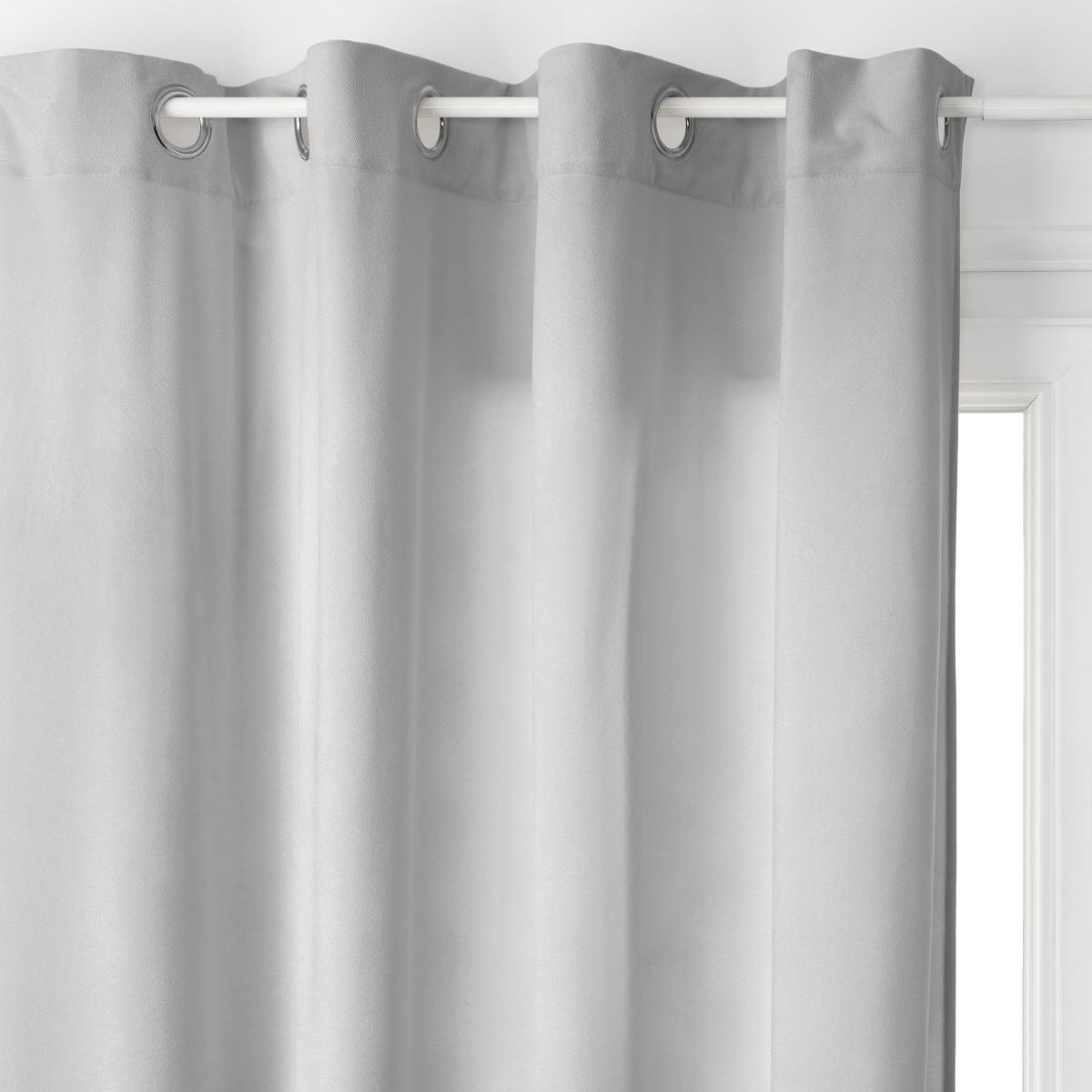 RIDEAU LILOU GRIS CLAIR 140X260CM