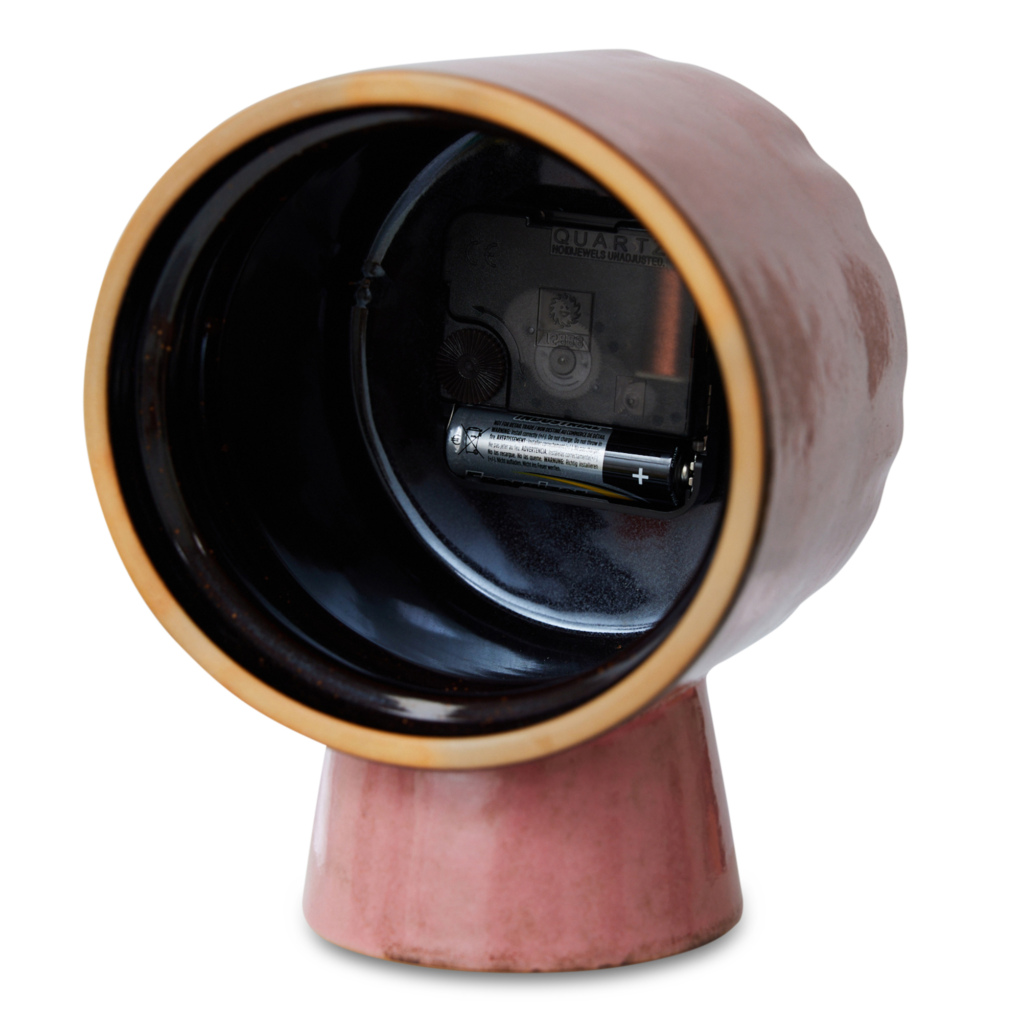 Klok Retro Ceramic pink