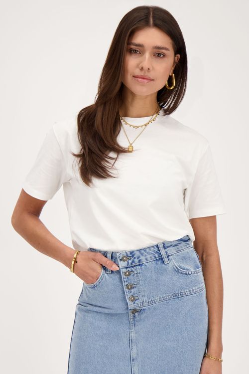 Wit T-shirt don't look back