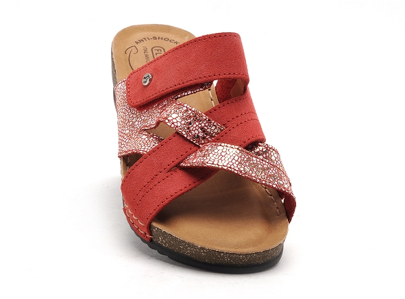 Flyflot mules et sabots plats femme flocka rouge