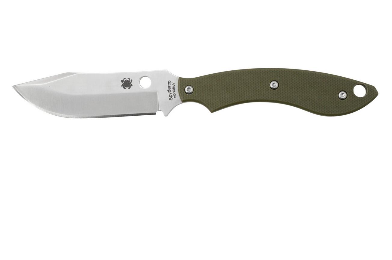 Spyderco Stok Bowie FB49GPOD OD Green G10 vaststaand mes, Sjoerd Stok design