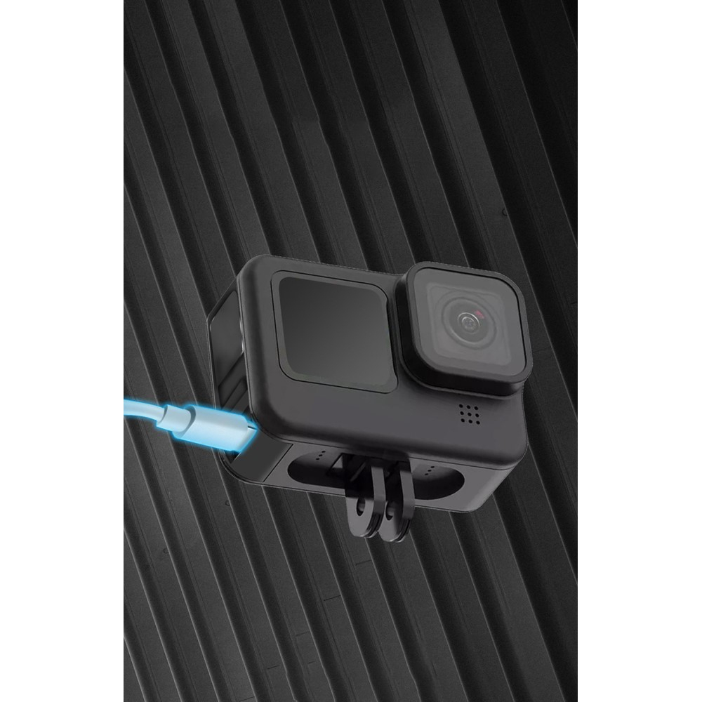 GoPro Hero 12 / 11 / 10 / 9 Black Aluminium Batterie Akkudeckel Ersatzteil staubdicht - Schwarz