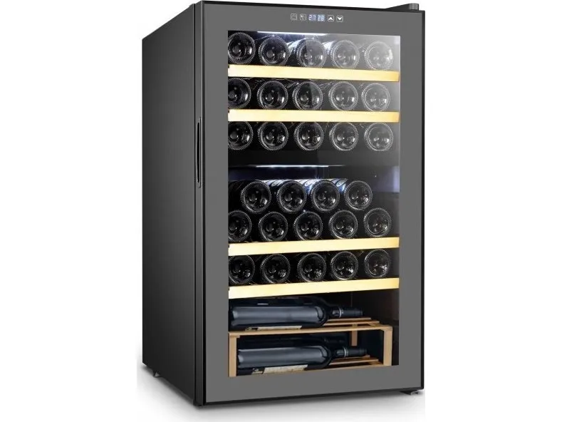 La Sommelière SLS33DZ, Vin køleboks, Fritstående, 33 flaske(r), 85 W, G, Sort