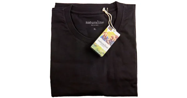 Naturaline Herren T-Shirt Kurzarm schwarz XL
