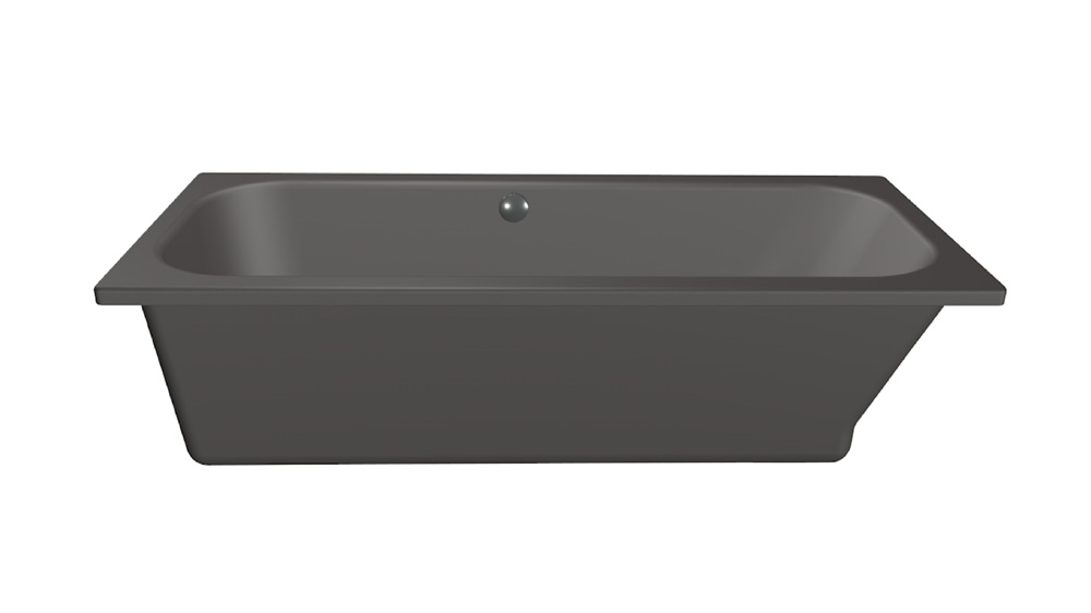 Xenz Aruba ligbad 170x75x45cm antraciet