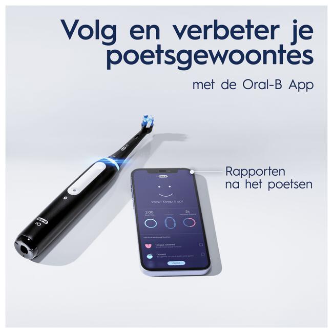 Oral-B iO 4 Zwart & Wit 2 Elektrische Tandenborstels By Braun