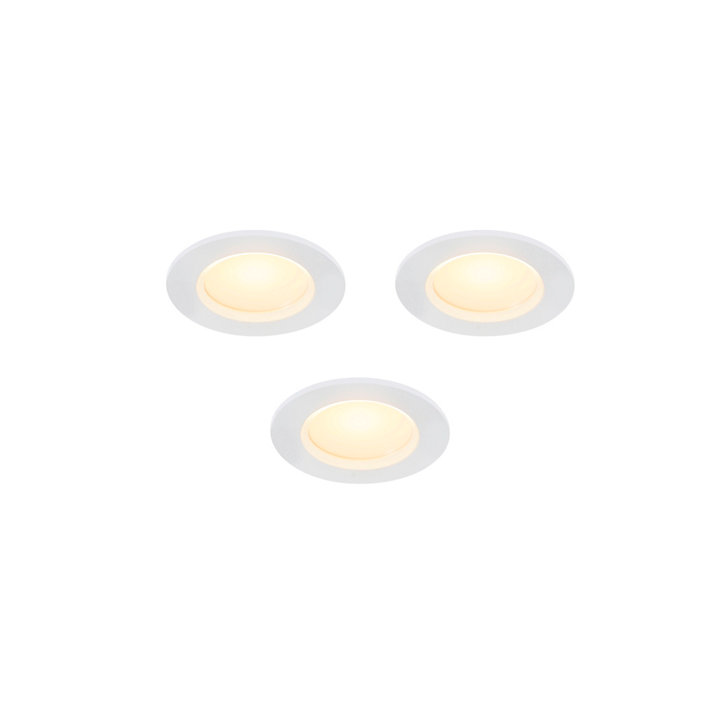 3 spots encastrable LED intégrée Thorol 500lm 6,1W IP20 variable Colours blanc