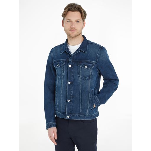 Tommy Hilfiger Trucker Denimjakke, Banks Blue Black, XXL